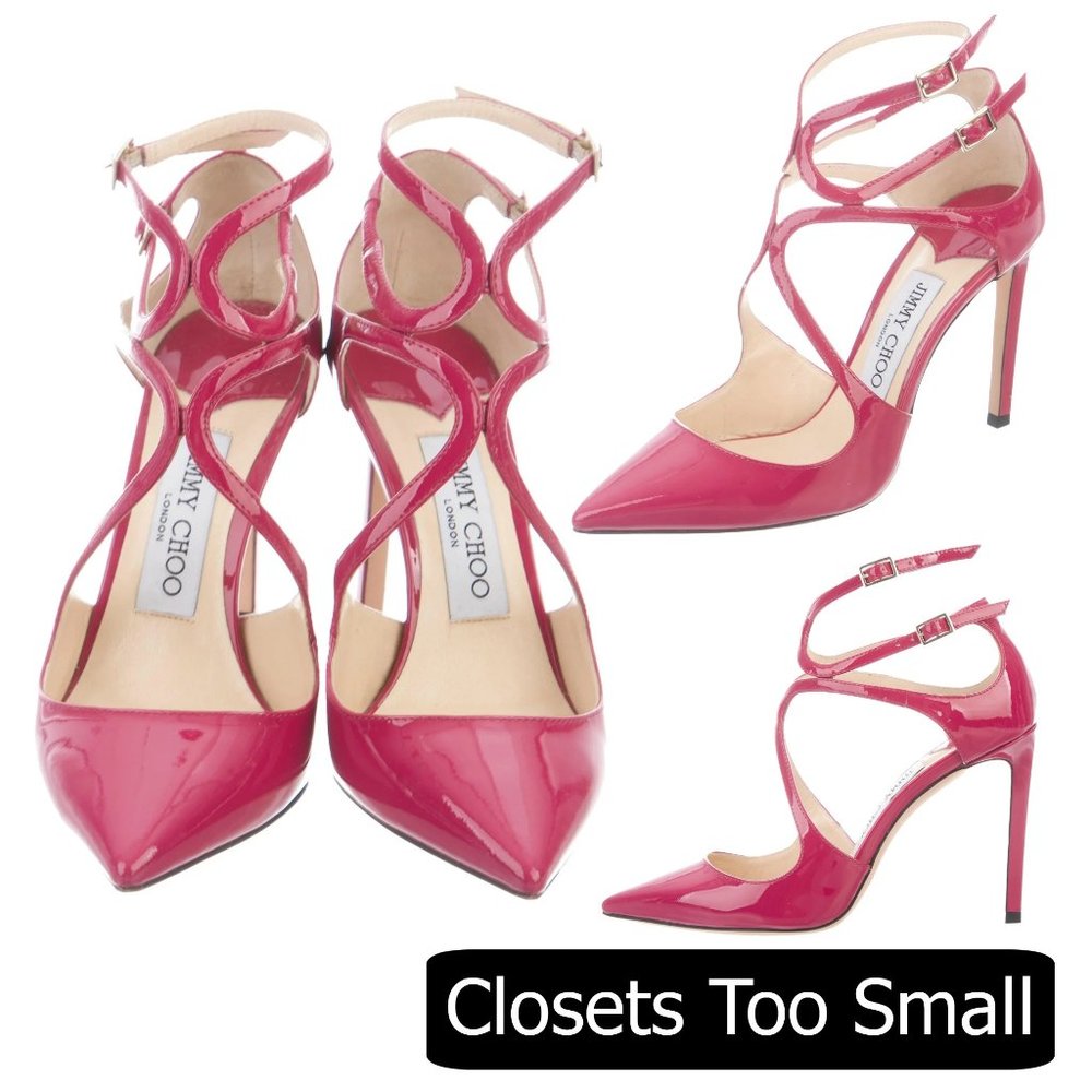 Pink Magenta Jimmy Choo Lancer 100 Size 35/5